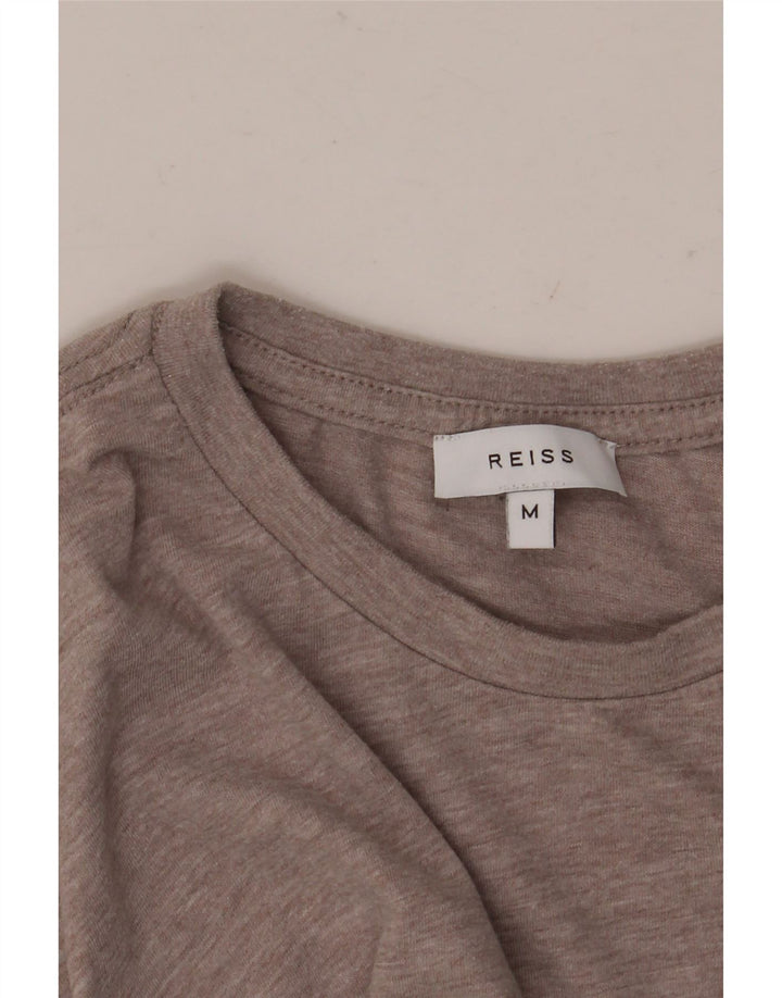 Reiss T-Shirt Homme Marron Moyen Moucheté
