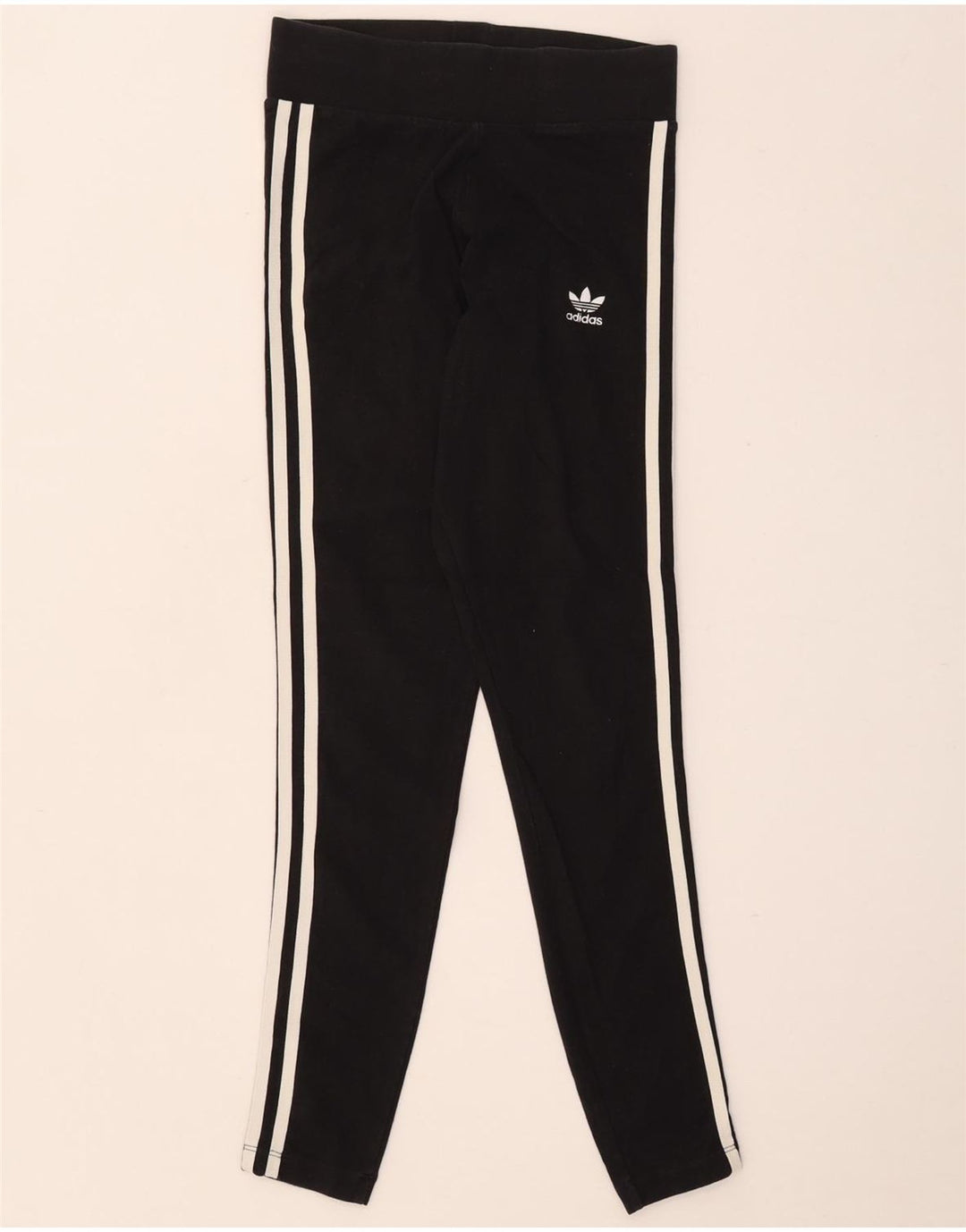 Adidas Leggings Femme UK 8 Petit Coton Noir