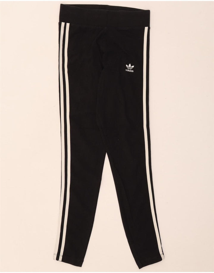Adidas Leggings Femme UK 8 Petit Coton Noir