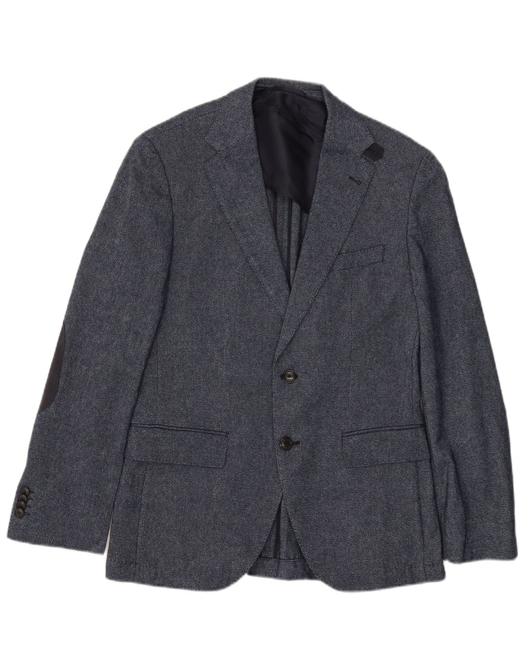 HUGO BOSS Veste Blazer 2 Boutons Homme EU 46 Petit Bleu Marine Laine