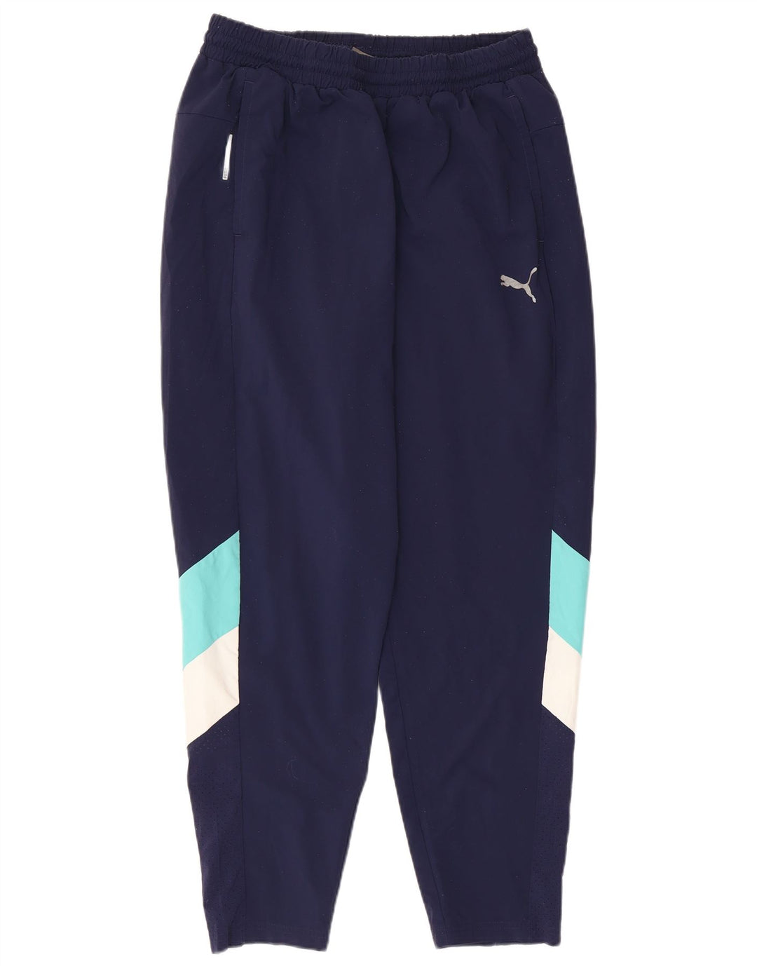 Puma Pantalon de Survêtement Homme Large Bleu Marine Colorblock Polyester