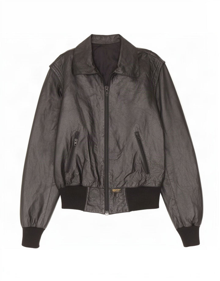 Marcos Veste en cuir pour femme IT 44 Noir moyen
