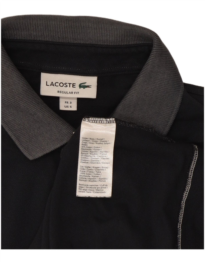 Lacoste Polo coupe classique pour homme Taille 3 Petit Bleu marine Colorblock
