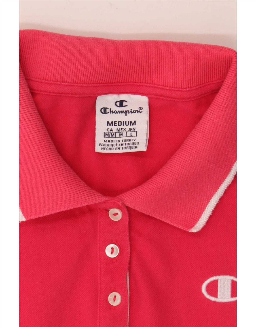 Champion Polo Femme UK 12 Rose Moyen