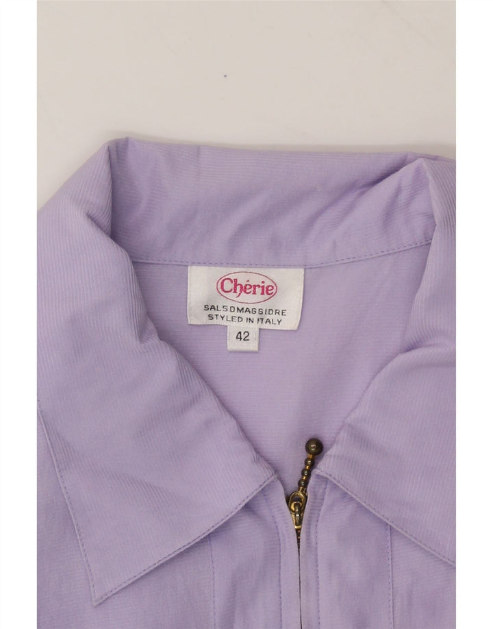CHERIE Womens Shirt Blouse IT 42 Medium Purple Vintage cherie and Second-Hand cherie from Messina Hembry 