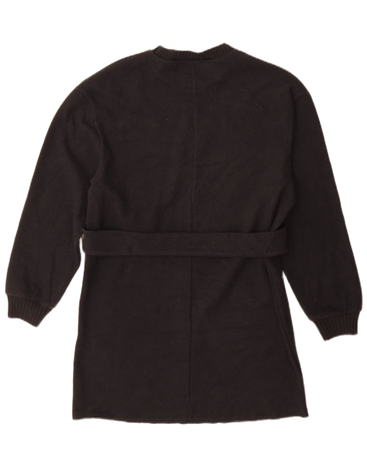 Zara Robe pull à manches longues pour femme UK 10 Petit Noir Polyester