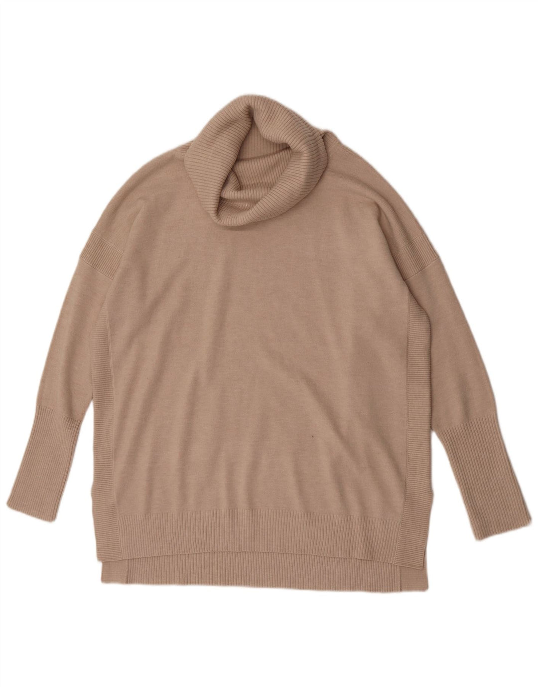 French Connection Pull col roulé pour femme UK 14 Beige moyen