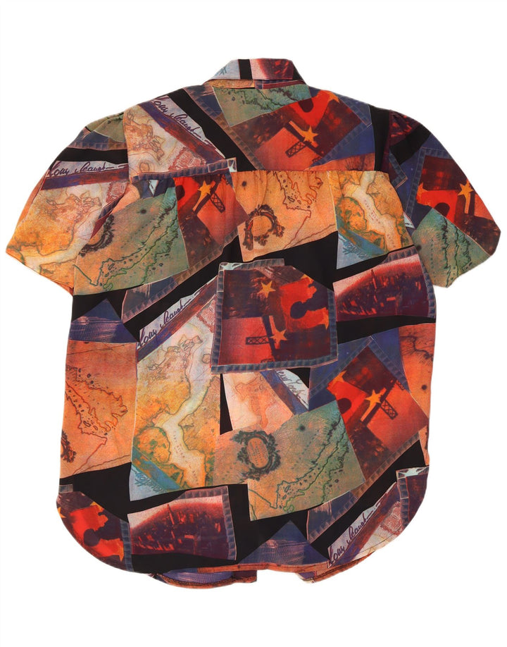 NEW FAST Chemisier surdimensionné pour femme EU 44 XL Patchwork multicolore