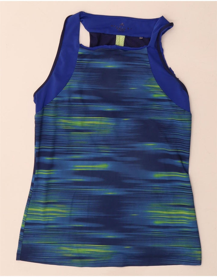 Adidas Climacool Vest Top pour femme UK 8/10 Petite rayures bleues