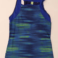 Adidas Climacool Vest Top pour femme UK 8/10 Petite rayures bleues