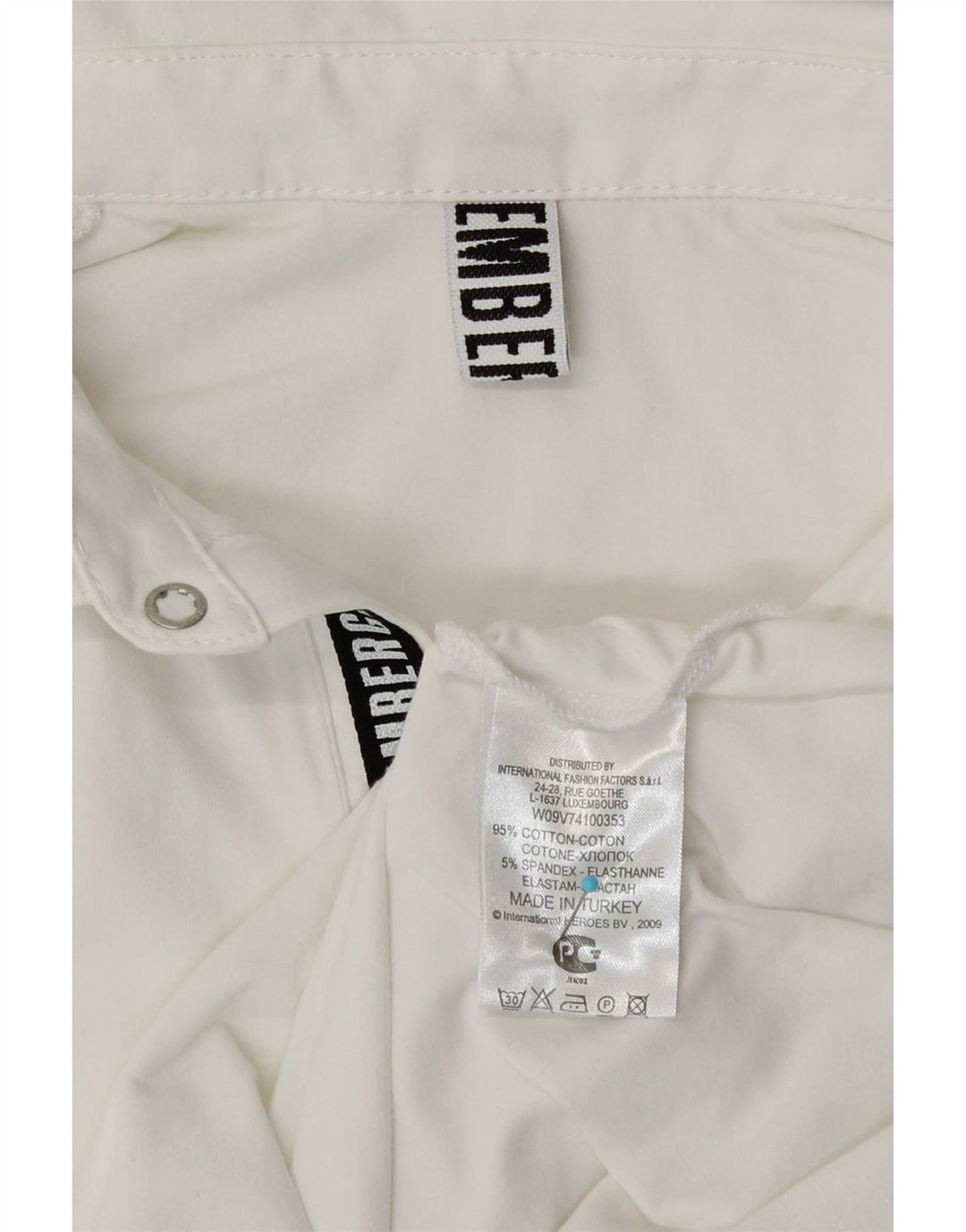 Bikkembergs Polo graphique homme petit coton blanc