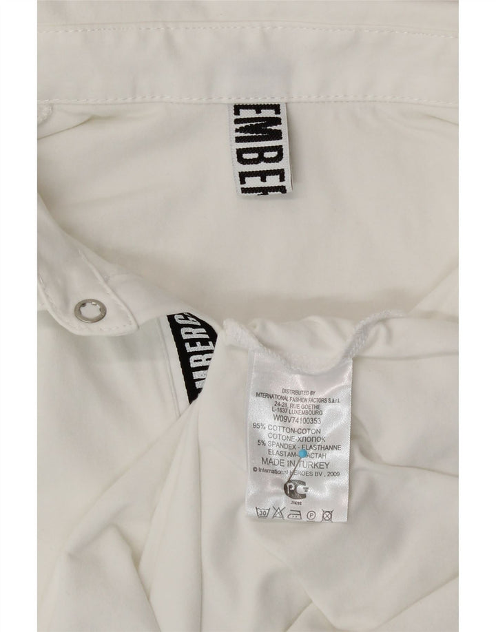 Bikkembergs Polo graphique homme petit coton blanc