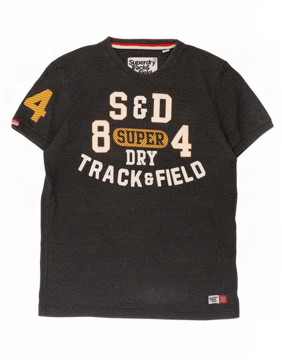 Superdry T-Shirt Graphique Homme Grand Gris Coton