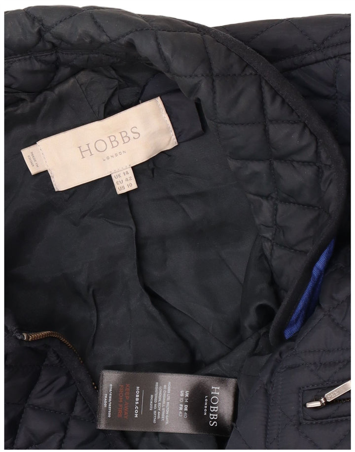 Hobbs Veste matelassée pour femme UK 14 Large Bleu Marine Polyamide