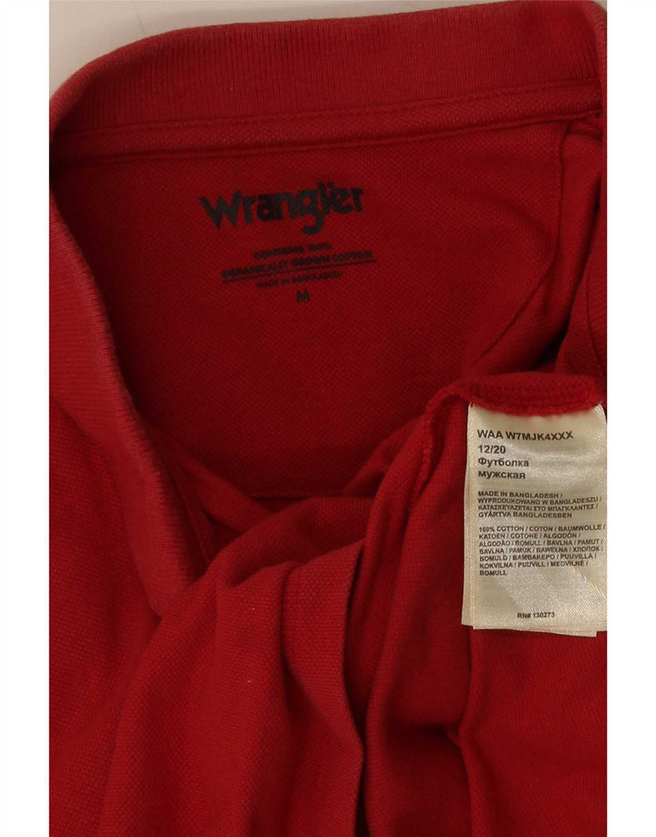 Wrangler Polo Homme Rouge Moyen Coton