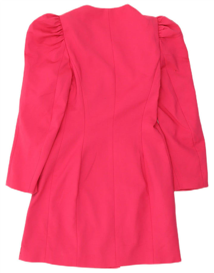 Zara Femme Pardessus UK 8 Petit Coton Rose