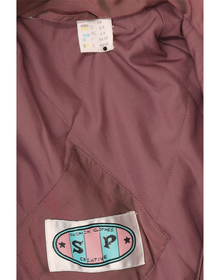 Veste Parka surdimensionnée à capuche femme vintage EU 44 XL Rose