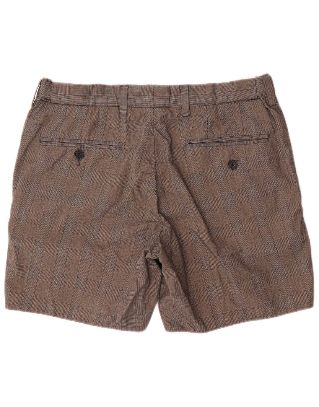 French Connection Short Chino Homme W34 Grand Gris Carreaux Coton
