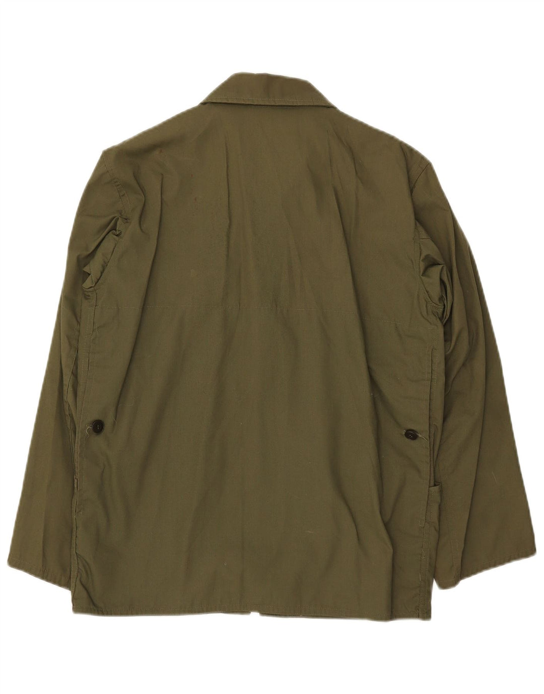 VINTAGE Veste utilitaire homme UK 36 Petit Kaki Polyester