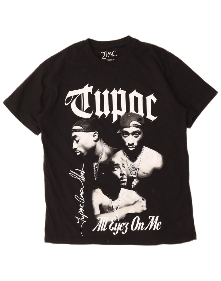 Pull & Bear T-Shirt 2 Pac Graphic Homme Noir Petit