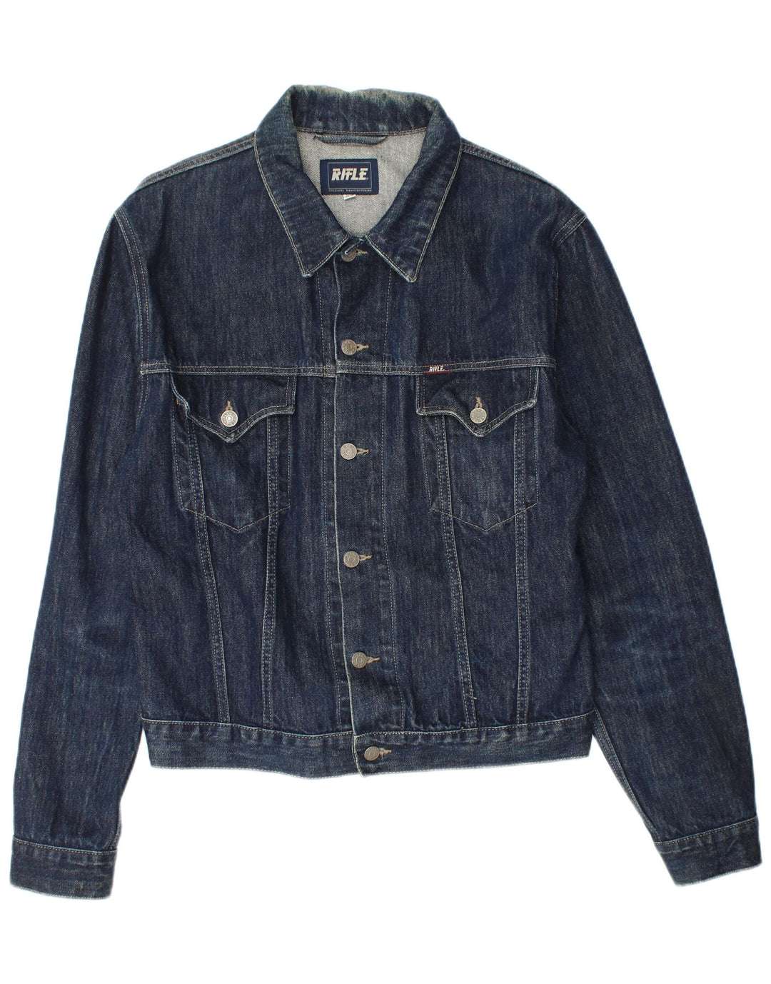 RIFLE Veste en Jean Femme UK 18 XL Bleu Marine Coton