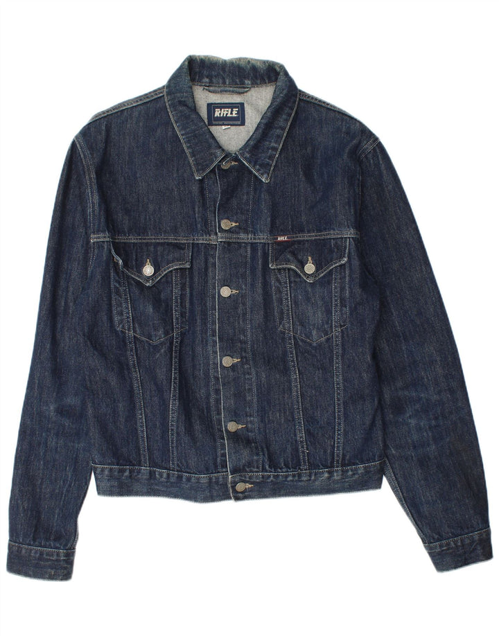 RIFLE Veste en Jean Femme UK 18 XL Bleu Marine Coton