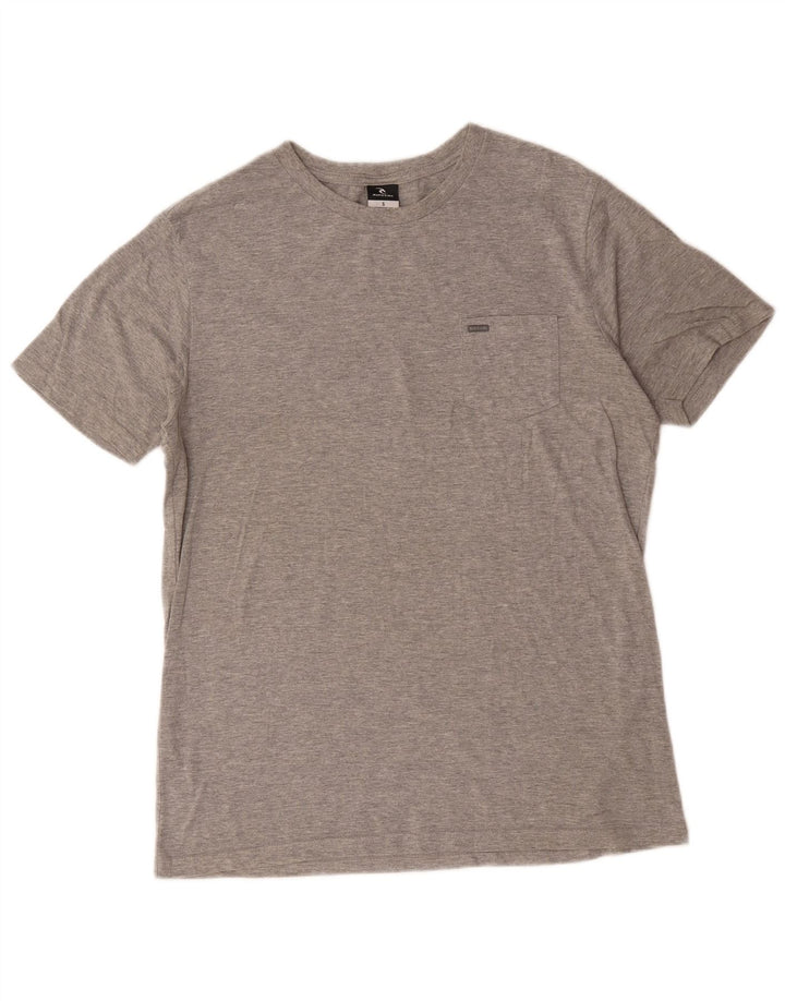 Rip Curl T-Shirt Homme Haut Petit Gris Moucheté Coton