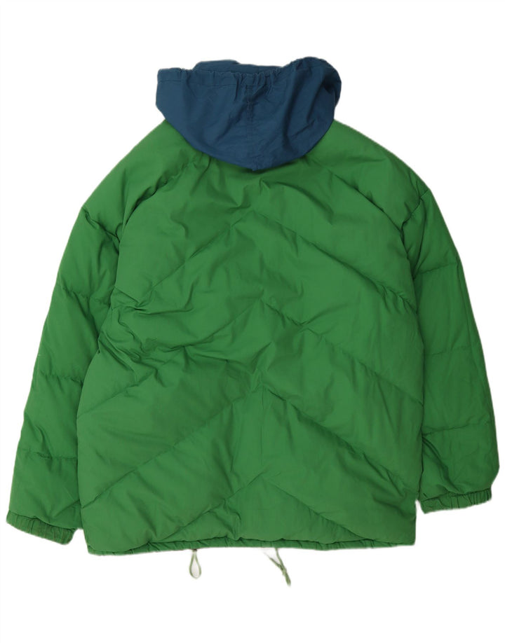 Astrolabio Veste matelassée à capuche pour homme UK 38 Vert moyen Colourblock
