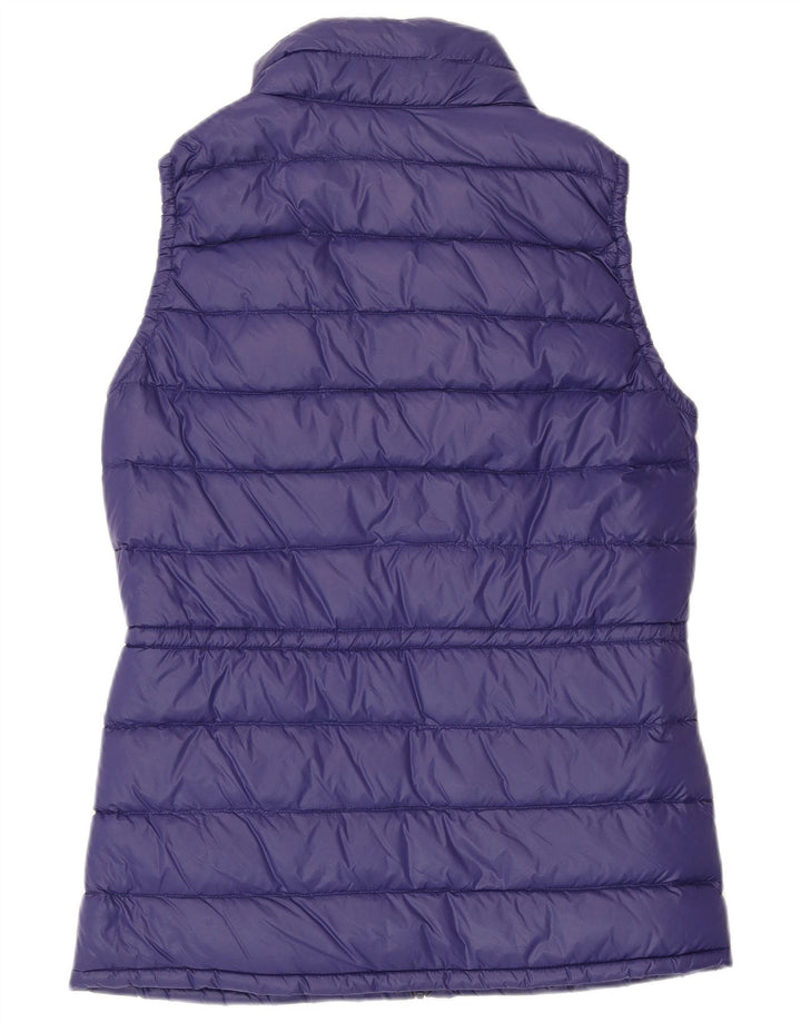 BENETTON Gilet rembourré pour femme UK 10 Small Violet Polyamide