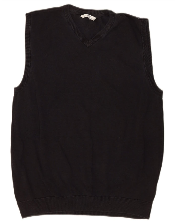 Marks & Spencer Débardeur Gilet Garçon 14-15 ans Coton Noir