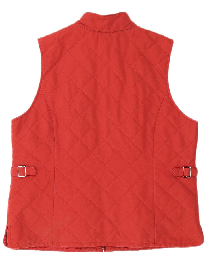 Orvis Gilet matelassé pour femme UK 16 Large Rouge Polyester