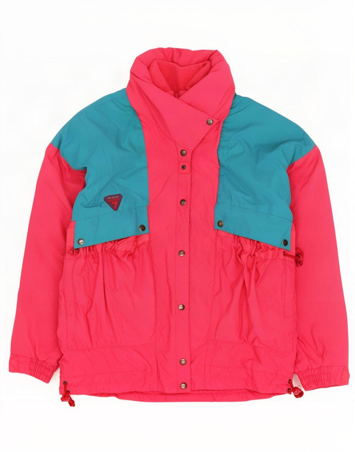 Veste De Ski Oversize Femme Degre 7 IT 44 Polyamide Colorblock Rose Moyen