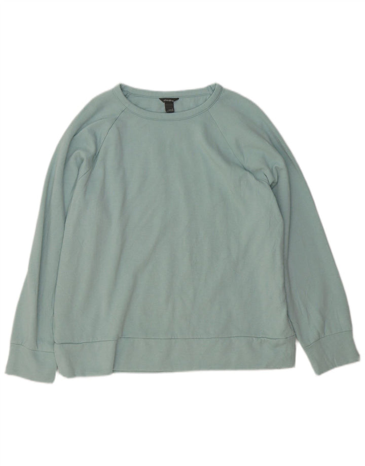 Eddie Bauer Sweat-shirt pour femme UK 16 Grand Bleu Polyester