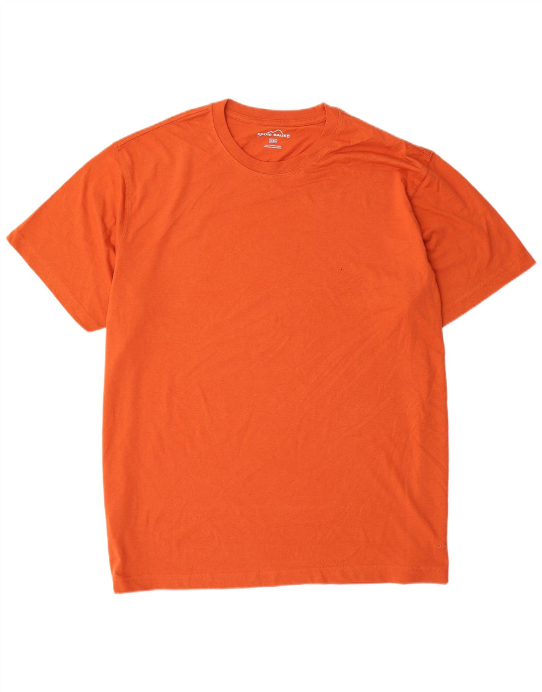 EDDIE BAUER T-Shirt Homme Top 2XL Orange Coton