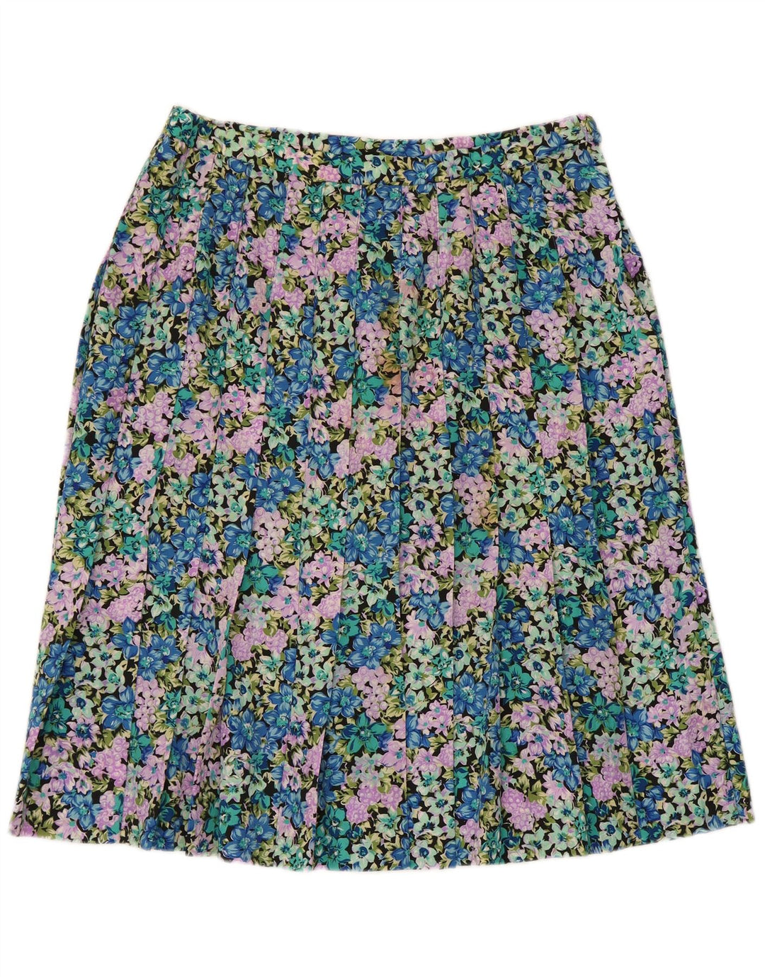 jupe plissée femme vintage W30 Medium Multicolore Floral