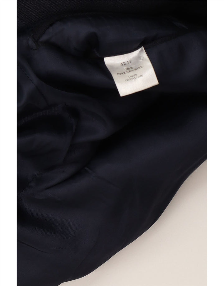 vintage Homme Pardessus UK 42 XL Laine Bleu Marine