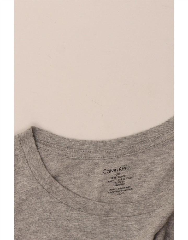 Calvin Klein T-Shirt Homme Haut Large Gris Moucheté