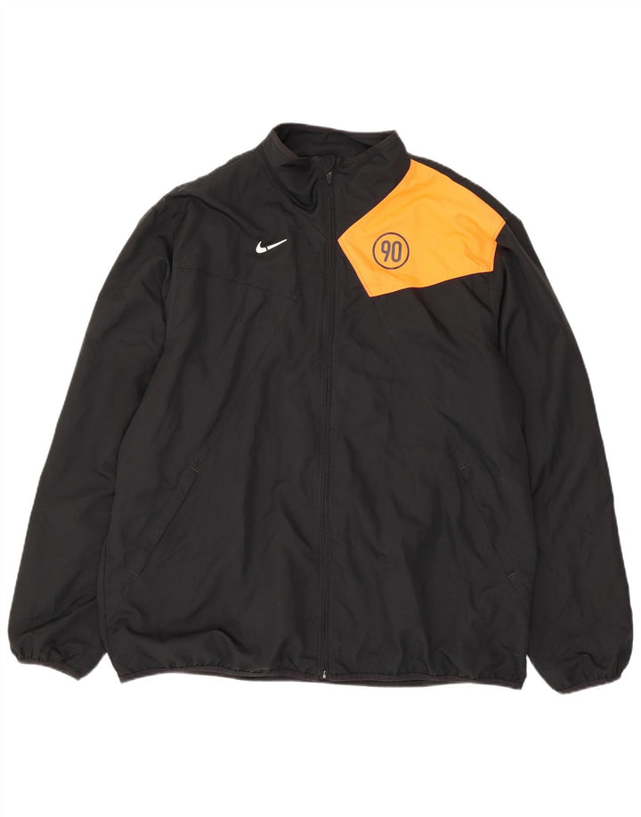 Nike Veste de survêtement pour homme UK 45/47 XL Noir Colorblock Polyester