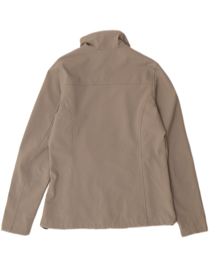 COLUMBIA Womens Bomber Jacket UK 14 Medium Grey Polyester Vintage Columbia and Second-Hand Columbia from Messina Hembry 