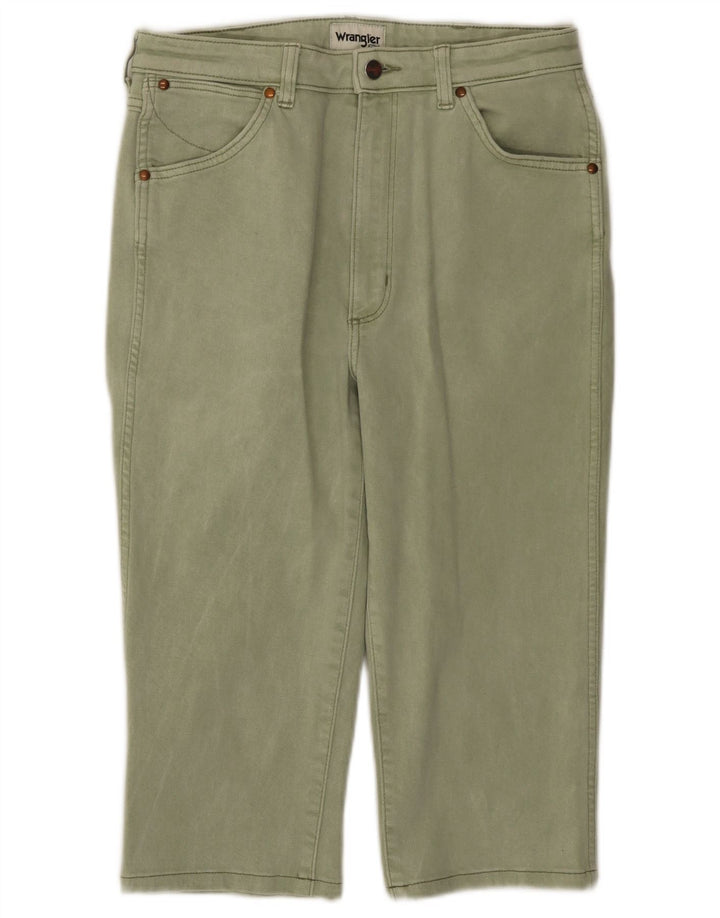 WRANGLER Pantalon décontracté droit femme W30 L27 Vert Coton