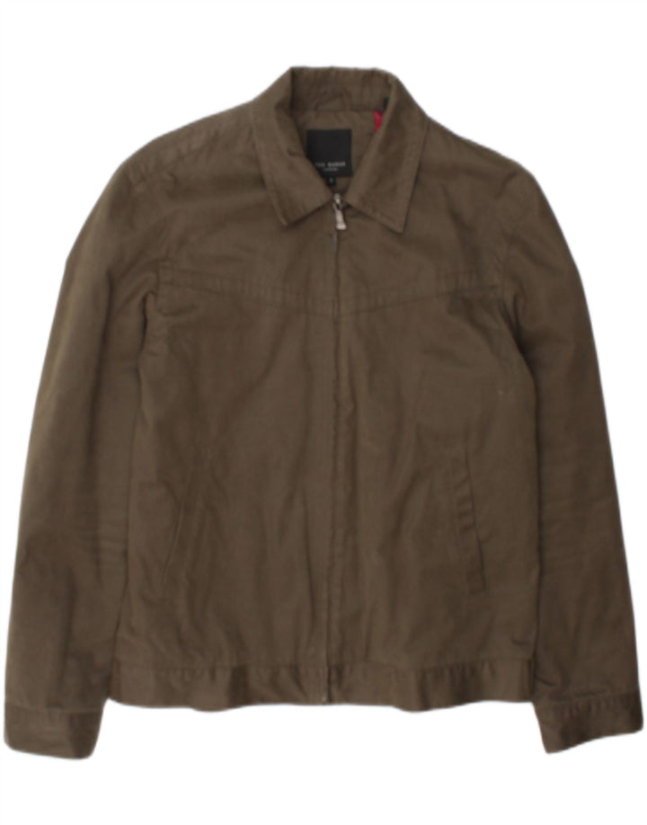 Ted Baker Veste Bomber Homme Taille 3 Coton Kaki Moyen