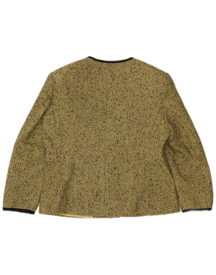 DELIA FERRARI Veste blazer surdimensionnée à manches 3/4 pour femme IT 41 Small Vert