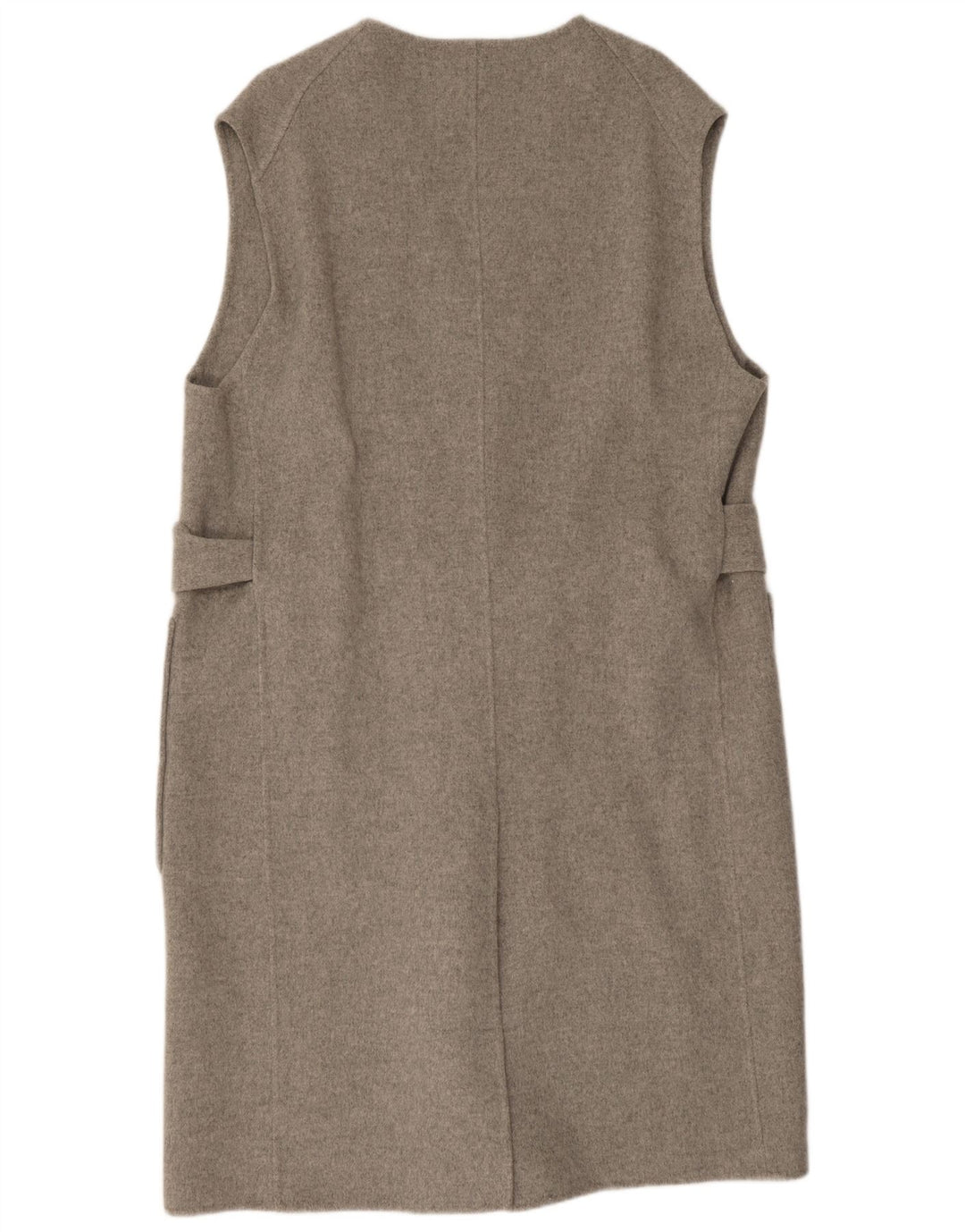 Cos Gilet Long Oversize Femme UK 44 Laine Gris Moyen