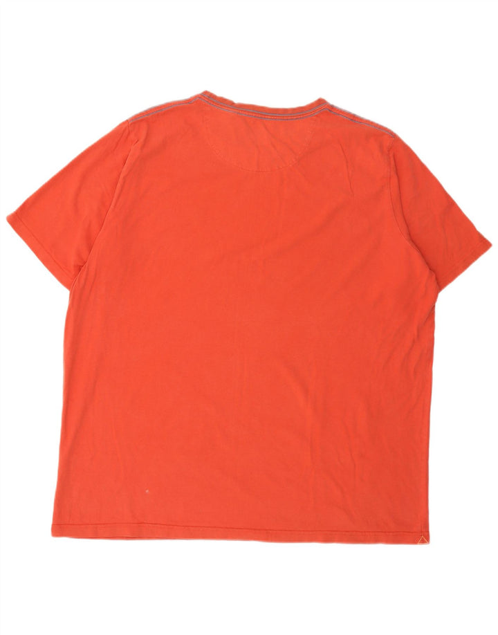Fat Face T-Shirt Homme Haut 2XL Orange Coton