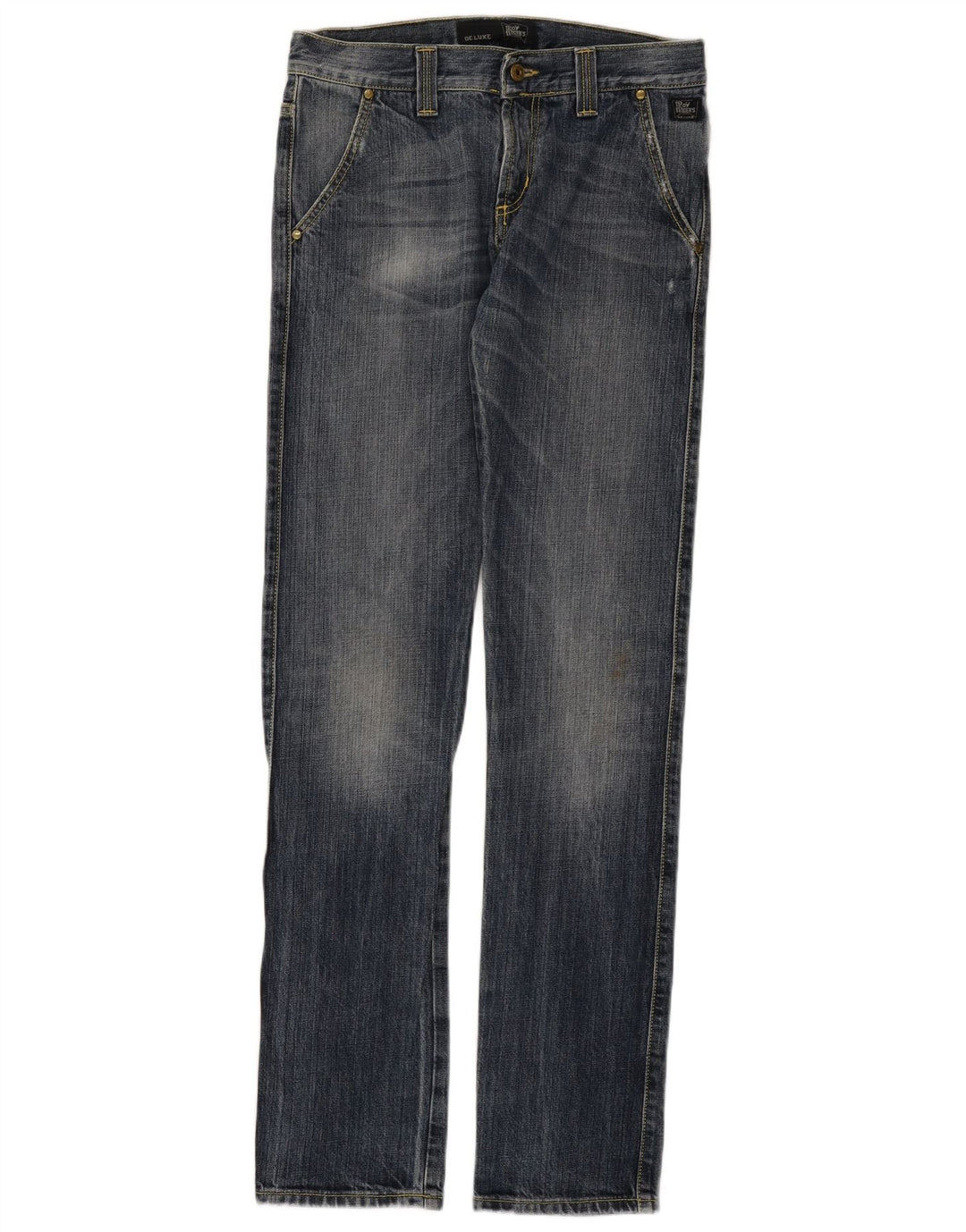 Roy Rogers Jean droit vieilli pour homme W30 L35 en coton bleu