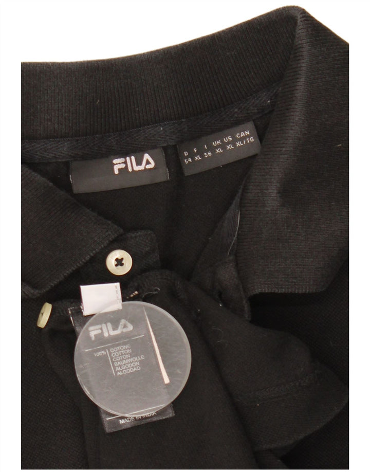 Fila Polo Homme XL Noir Coton
