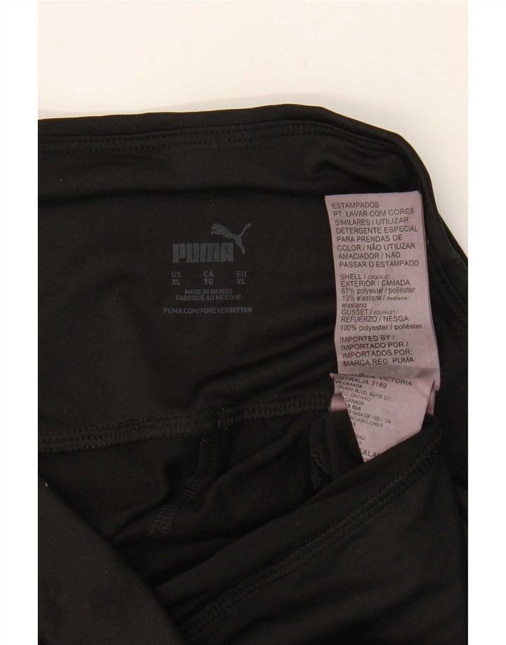 Puma Legging graphique pour femme UK 18 XL Noir Polyester