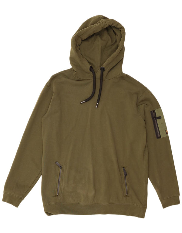 Superdry Pull à capuche coupe ample en coton vert petit homme
