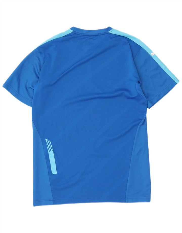 Puma T-Shirt Homme Bleu Moyen Colorblock Polyester