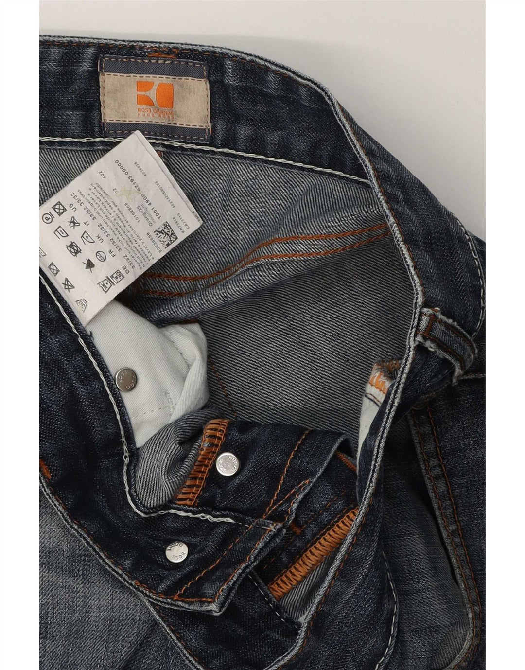 Hugo Boss Jean droit W33 L32 en coton bleu pour homme